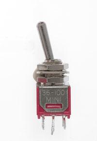 Sub Mini Toggle Switch-DPDT-3 Amp-120 V-3/16 in Dia [5 pcs]