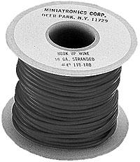 18 Ga Flexible Stranded Wire-Single Conductor [100 Ft, Black]