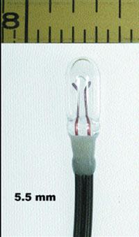 Micro Mini Lamp, Clear, 5.5mm, 14v, 80mA, [20 pcs]