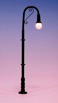 Black Street Lamp  - HO Scale  [ 1 unit ]