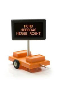 Road Narrows Merge Right  O Scale